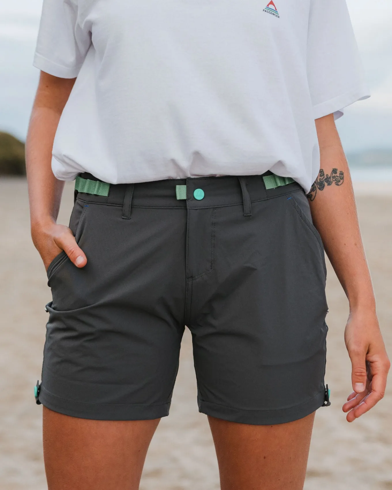 365 Trail Roll Up Shorts - Holzkohle