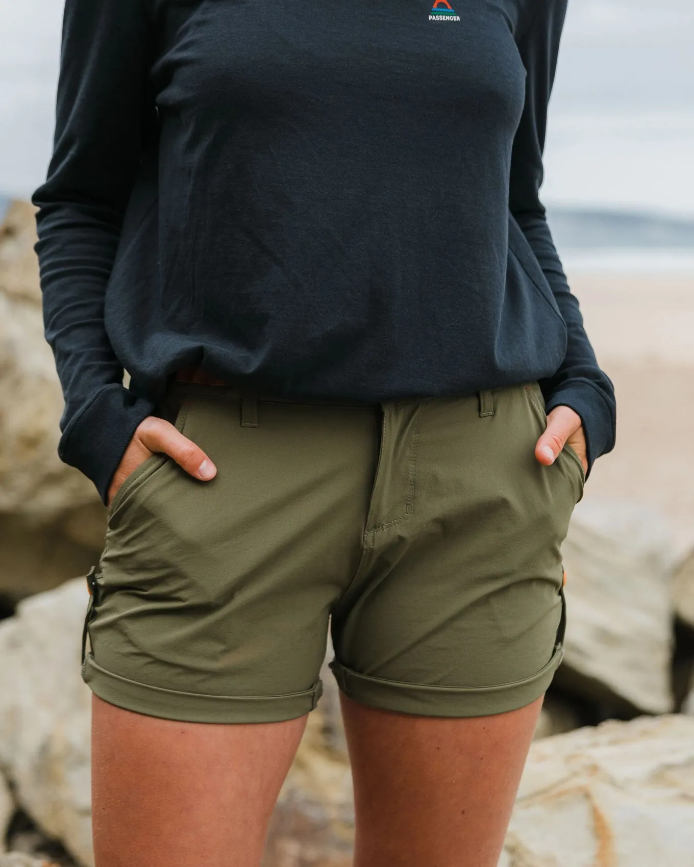 365 Trail Roll Up Shorts - Khaki