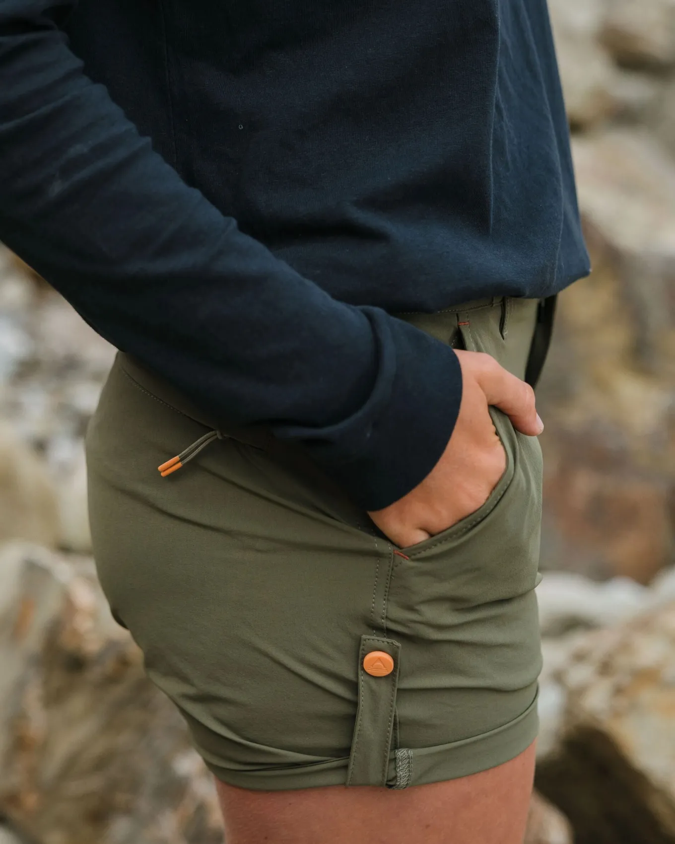 365 Trail Roll Up Shorts - Khaki