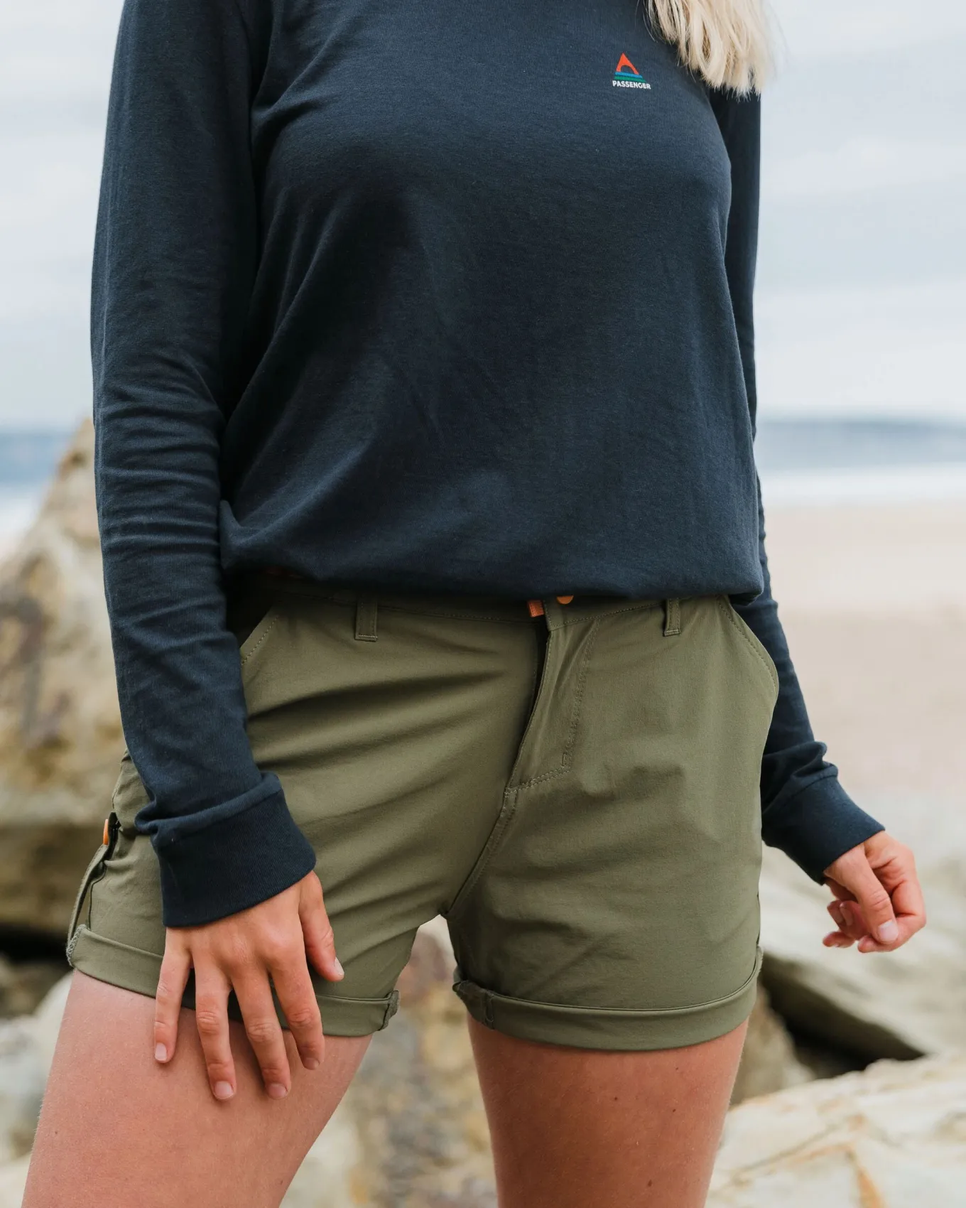 365 Trail Roll Up Shorts - Khaki