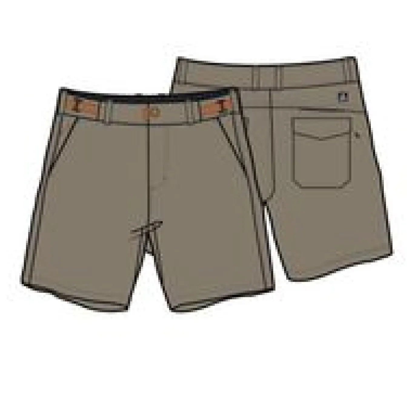 365 Trail Shorts - Chinchilla Braun