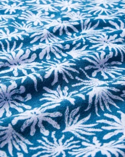 Travel Handtuch aus recycelter Mikrofaser - Seegras Blauer Stahl