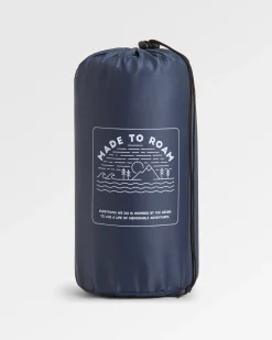 Travel Handtuch aus recycelter Mikrofaser - Seegras Blauer Stahl