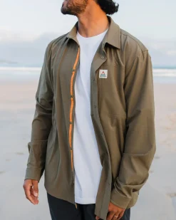 Traveller Stretchhemd - Khaki