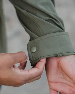 Traveller Stretchhemd - Khaki