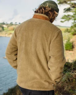Trekker Recyceltes Tiefflor-Sherpa-Fleece - Biskuit