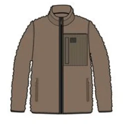 Trekker Recyceltes Tiefflor-Sherpa-Fleece - Biskuit