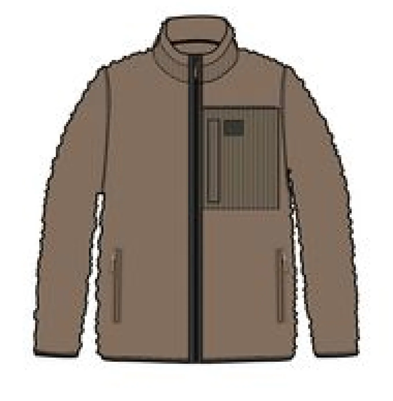 Trekker Recyceltes Tiefflor-Sherpa-Fleece - Biskuit
