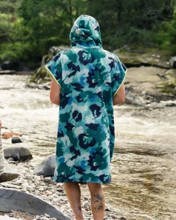 Tulum Recycelter Handtuch-Poncho - Alpine Camo Khaki