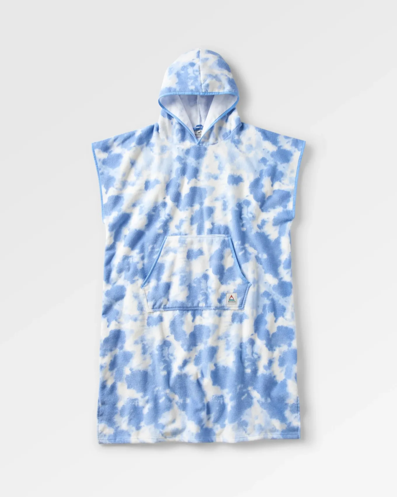 Tulum Recycelter Surf-Poncho - Tie Dye Kornblume