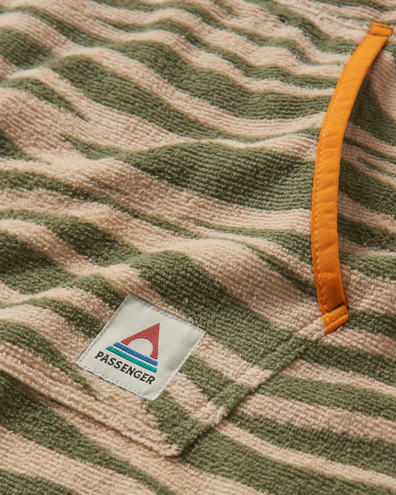 Tulum Recycled Towel Surf-Poncho - Strata Khaki