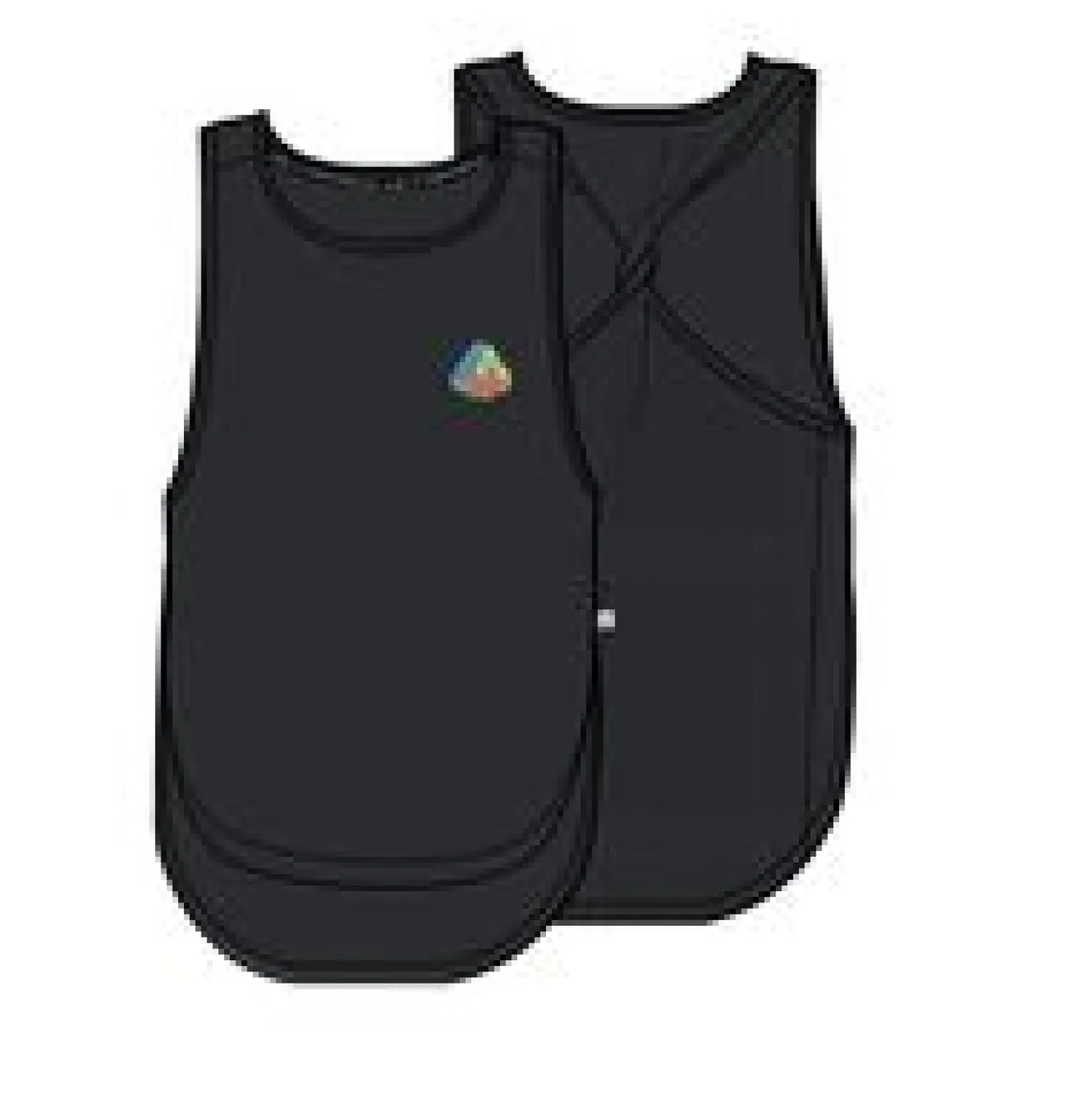Twist Recyceltes Aktiv Top - Schwarz