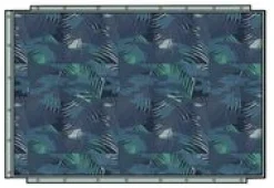 Van Recycelte Ripstop-Decke - Palm Camo Mondlicht