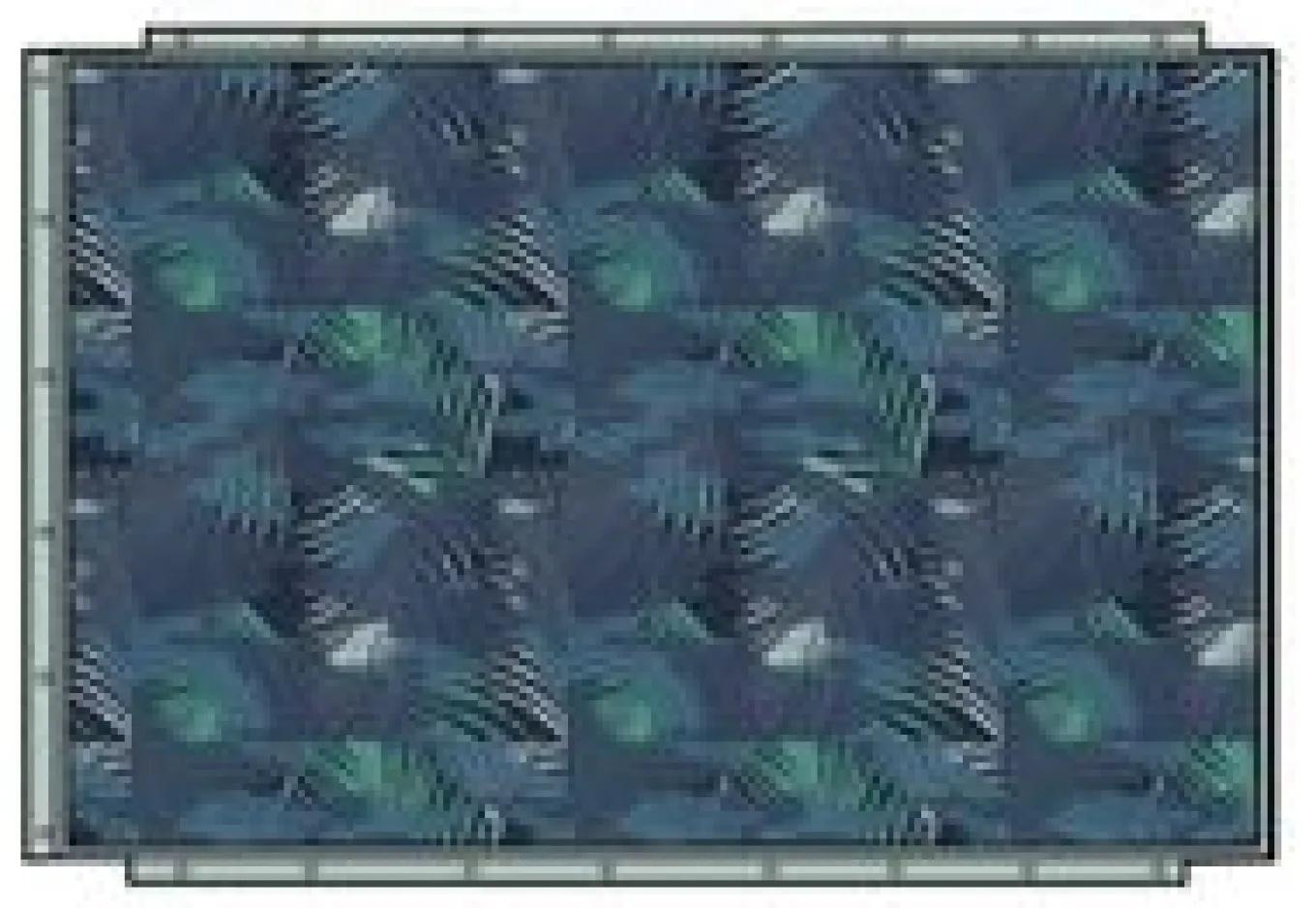 Van Recycelte Ripstop-Decke - Palm Camo Mondlicht