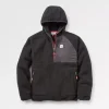 Ventura 1/2 Reißverschluss Recyceltes Sherpa-Fleece - Schwarz