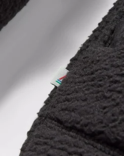 Ventura 1/2 Reißverschluss Recyceltes Sherpa-Fleece - Schwarz