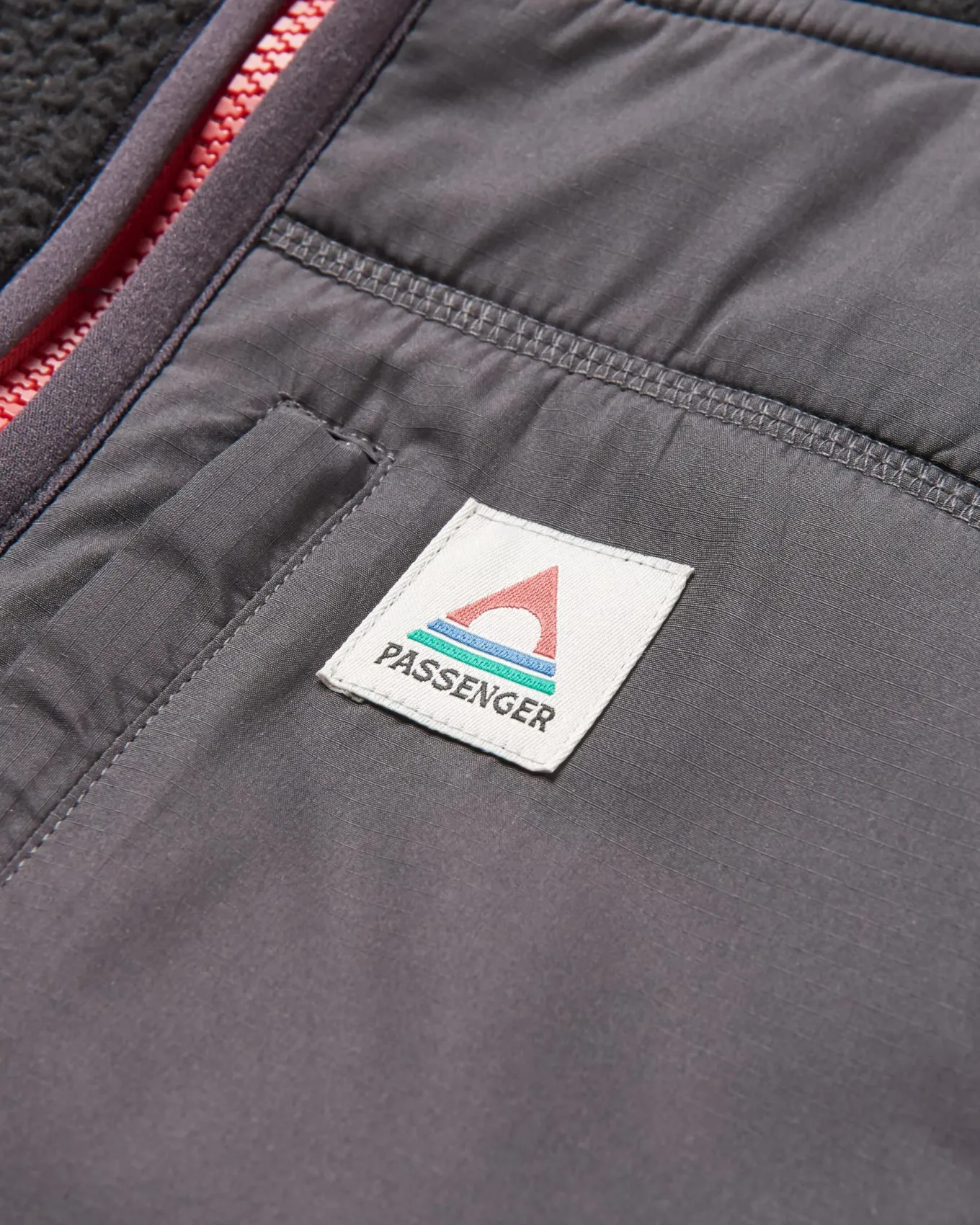 Ventura 1/2 Reißverschluss Recyceltes Sherpa-Fleece - Schwarz