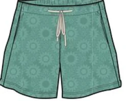 Vibes Texturierte Shorts - Grüne Fichte