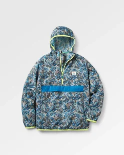 Viento Recycelte Windjacke Anorak - Abstrakte Seealge Pistazie