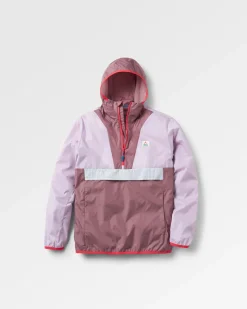 Viento Recycelte Windjacke Anorak - Fliedernebel/Traube
