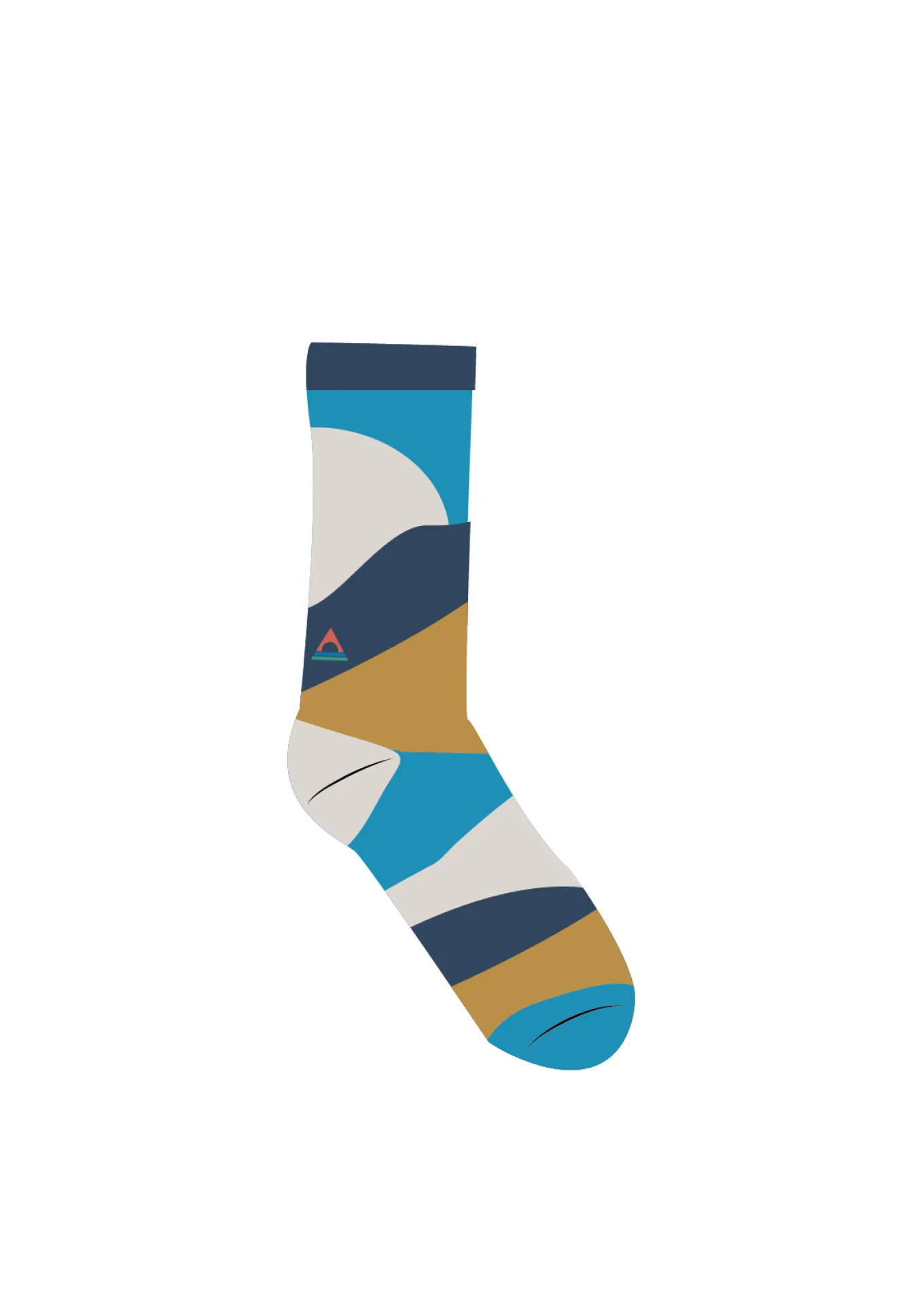Vista Bio-Socken - Eichelhäherblau