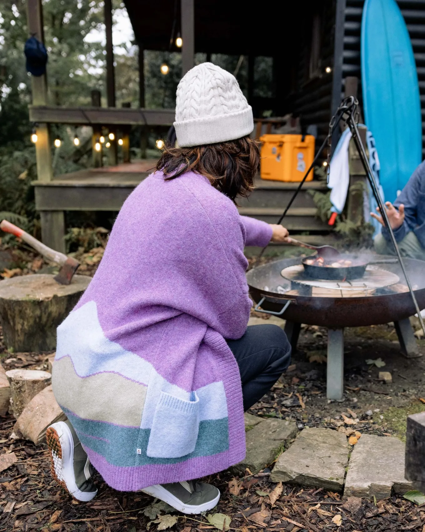 Vista Recycelter Strickcardigan - Rhabarber