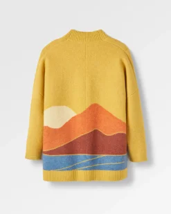 Vista Recycelter Strickcardigan - Bernsteingold