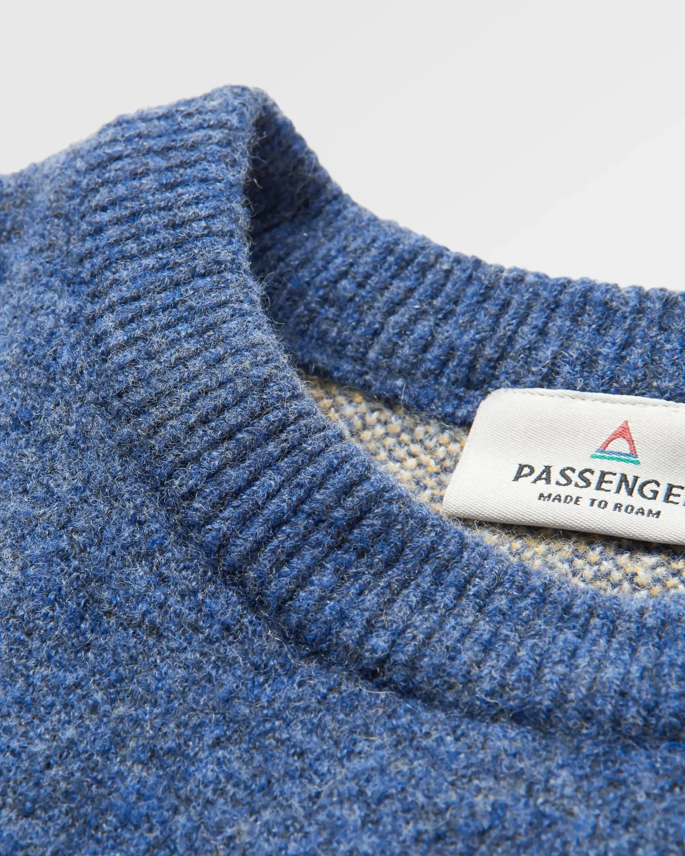 Vista Recycelter Strickpullover - Dunkler Denim