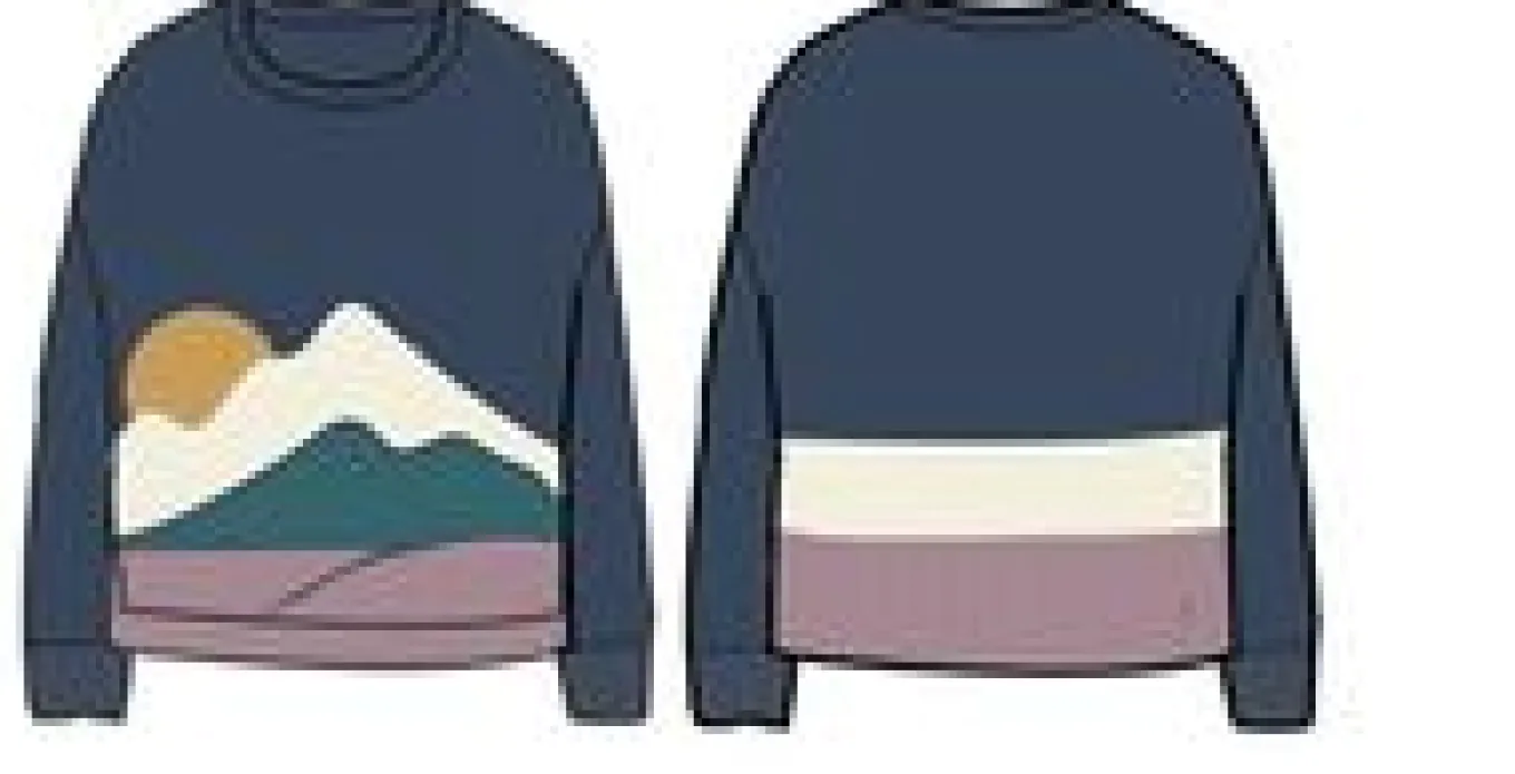 Vista Recycelter Strickpullover - Dunkler Denim