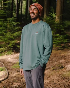 Vita Bio-Langarmshirt entspannte Passform - Tiefsee
