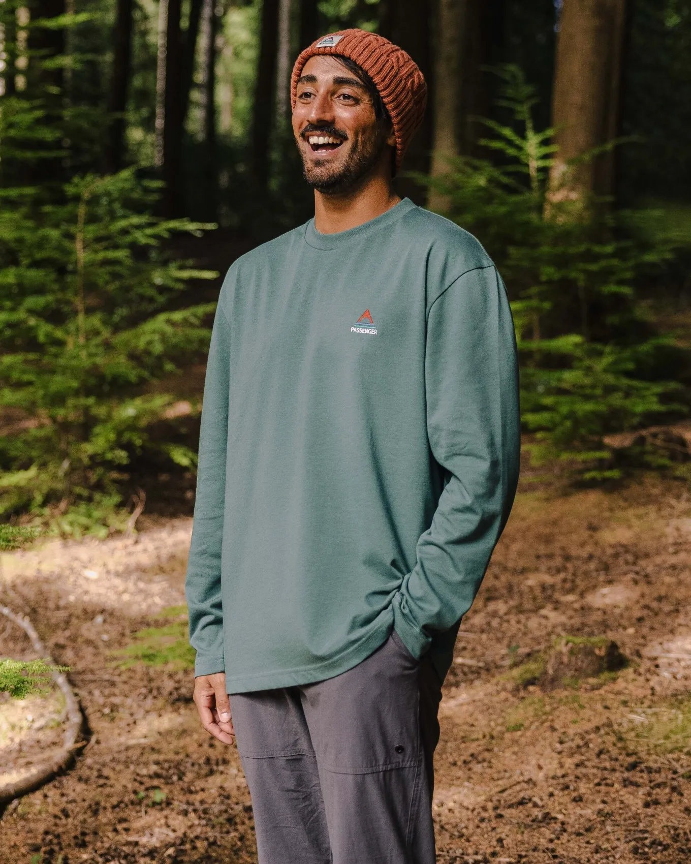 Vita Bio-Langarmshirt entspannte Passform - Tiefsee