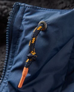 Waves Recycelter Sherpa Gefütterter Surf-Poncho - Tiefes Marineblau