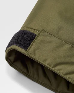 Waves Recycelter Sherpa Gefütterter Surf-Poncho - Schwarz/Khaki