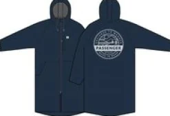 Waves Recycelter Sherpa Gefütterter Surf-Poncho - Tiefes Marineblau