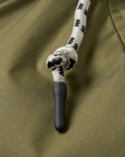 Waves Recycelter Sherpa Gefütterter Surf-Poncho - Schwarz/Khaki