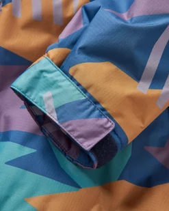 Waves Recycelter Sherpa Gefütterter Surf Poncho - Tiefblaues Camo