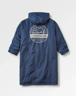 Waves Recycelter Sherpa Gefütterter Surf-Poncho - Tiefes Marineblau