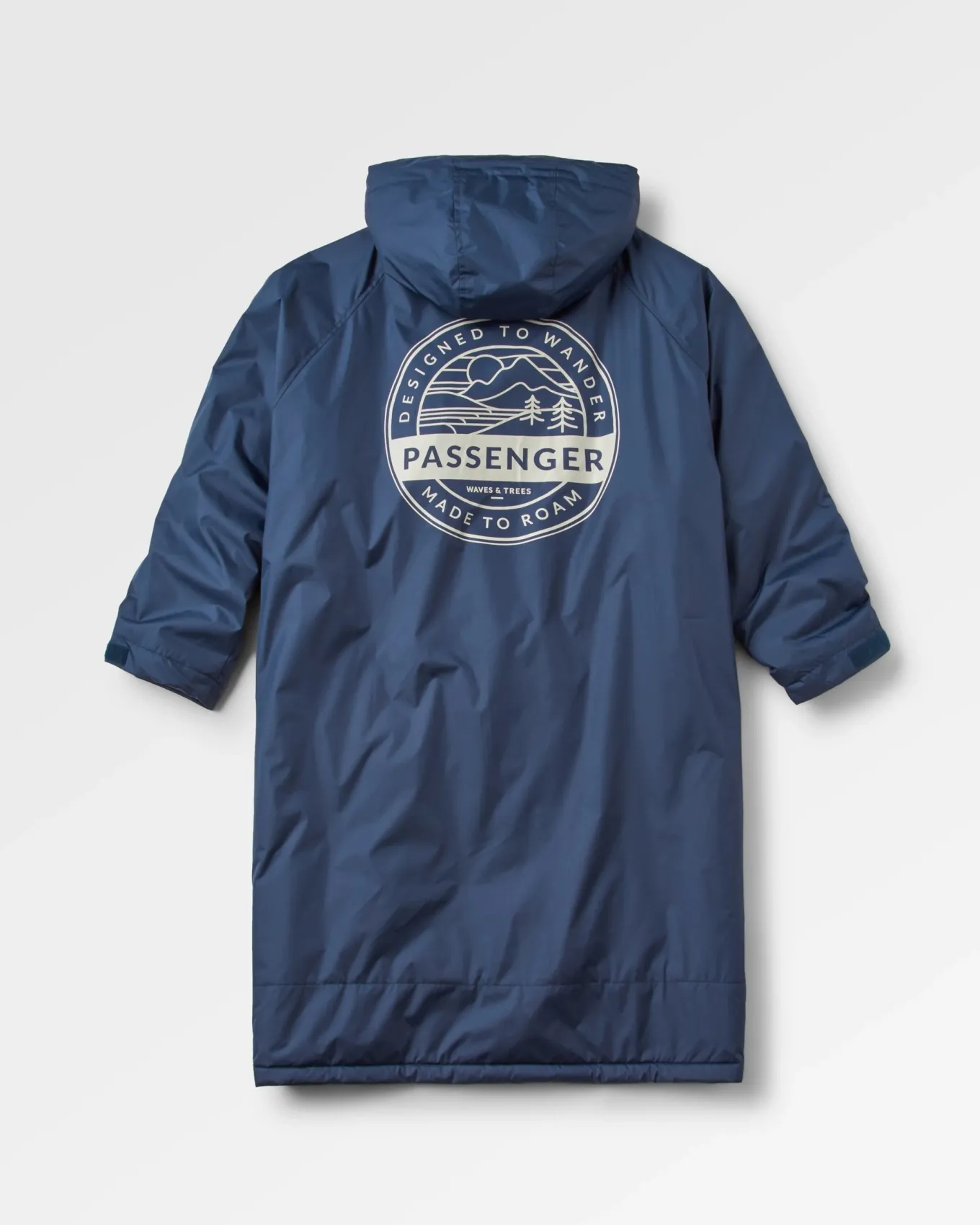 Waves Recycelter Sherpa Gefütterter Surf-Poncho - Tiefes Marineblau