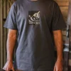 Waves u0026 Trees Bio-Baumwoll-T-Shirt - Holzkohle