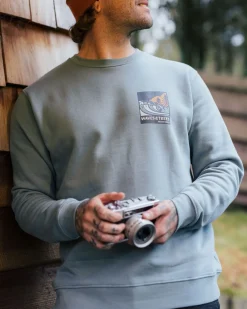 Waves u0026 Trees Bio-Baumwoll-Sweatshirt - Stürmische See