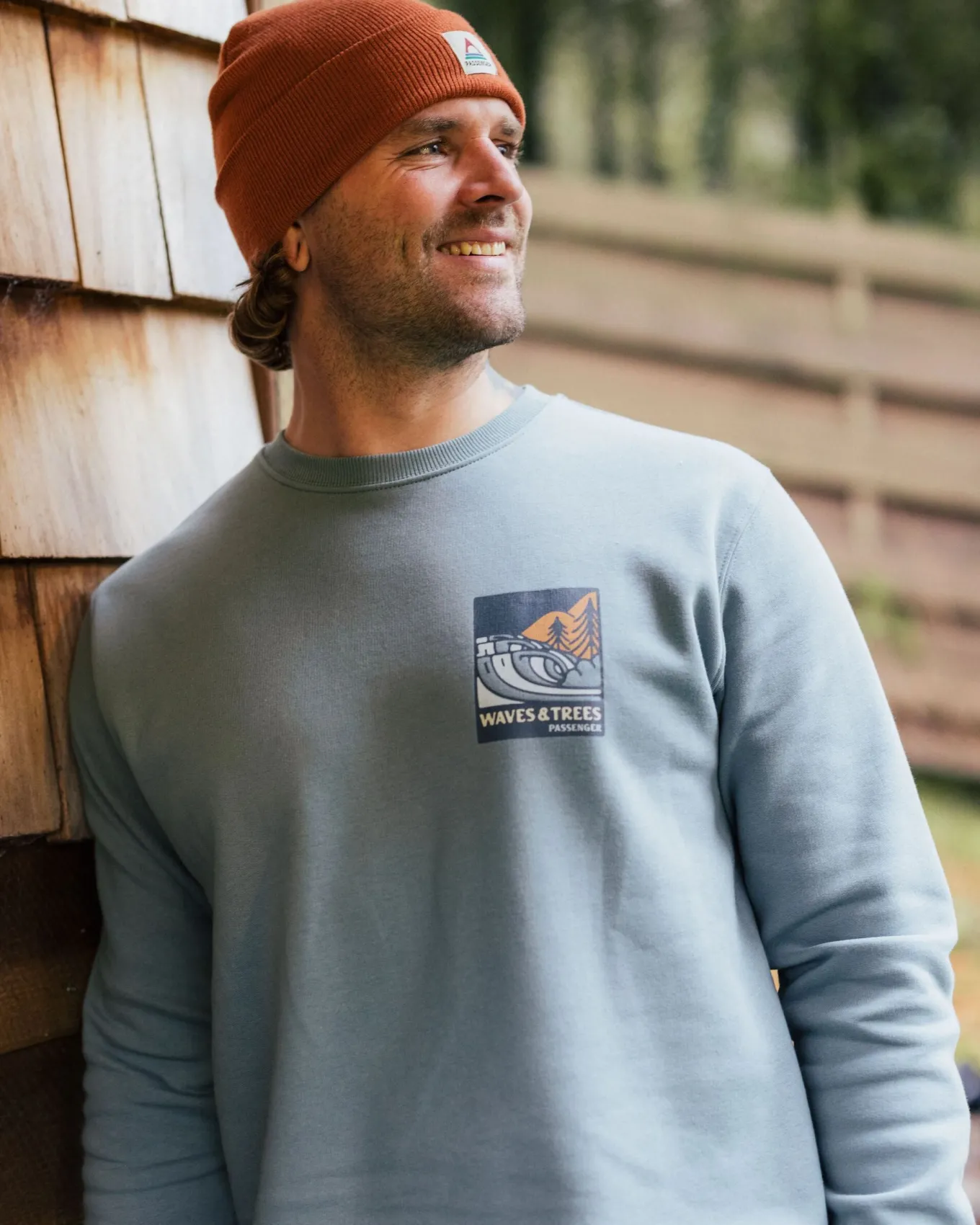 Waves u0026 Trees Bio-Baumwoll-Sweatshirt - Stürmische See