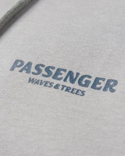 Waves u0026 Trees Bio-Baumwoll-Hoodie - Stahlgrau