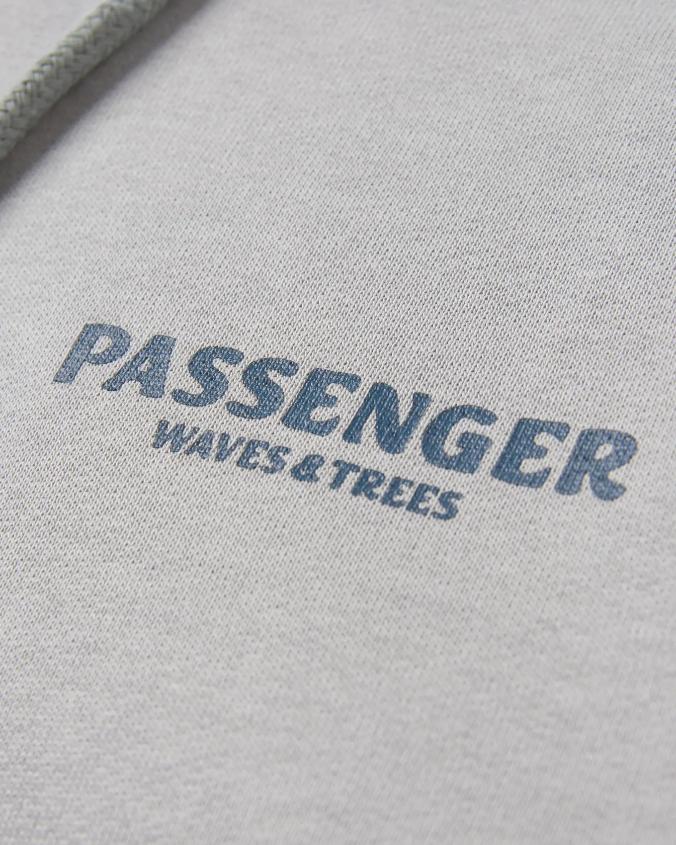 Waves u0026 Trees Bio-Baumwoll-Hoodie - Stahlgrau