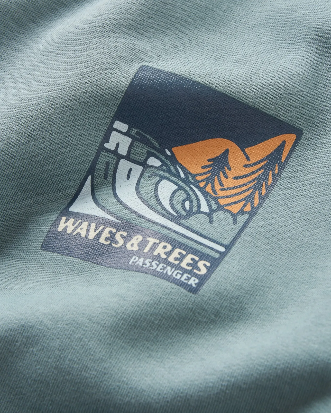 Waves u0026 Trees Bio-Baumwoll-Sweatshirt - Stürmische See