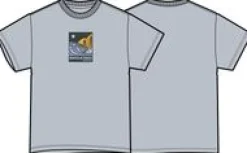 Waves u0026 Trees Bio-Baumwoll-T-Shirt - Grau Blau