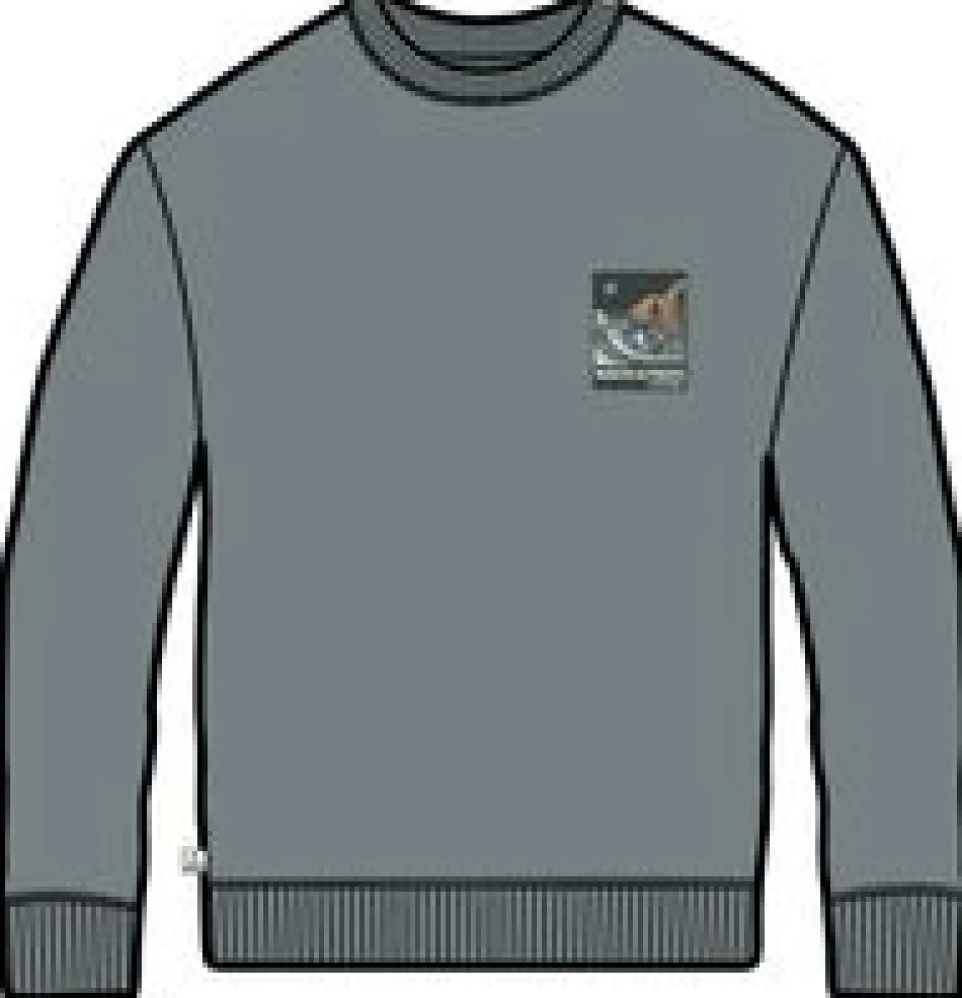 Waves u0026 Trees Bio-Baumwoll-Sweatshirt - Stürmische See
