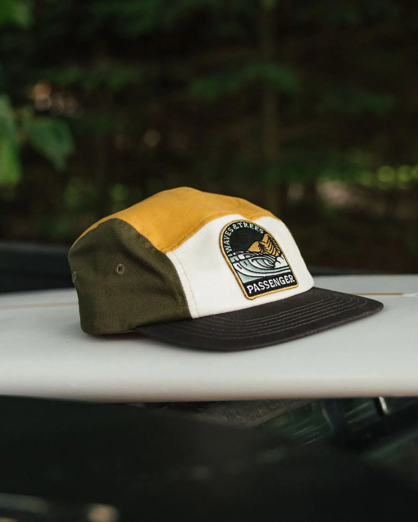 Waves u0026 Trees Recycelte 5-Panel-Kappe - Khaki