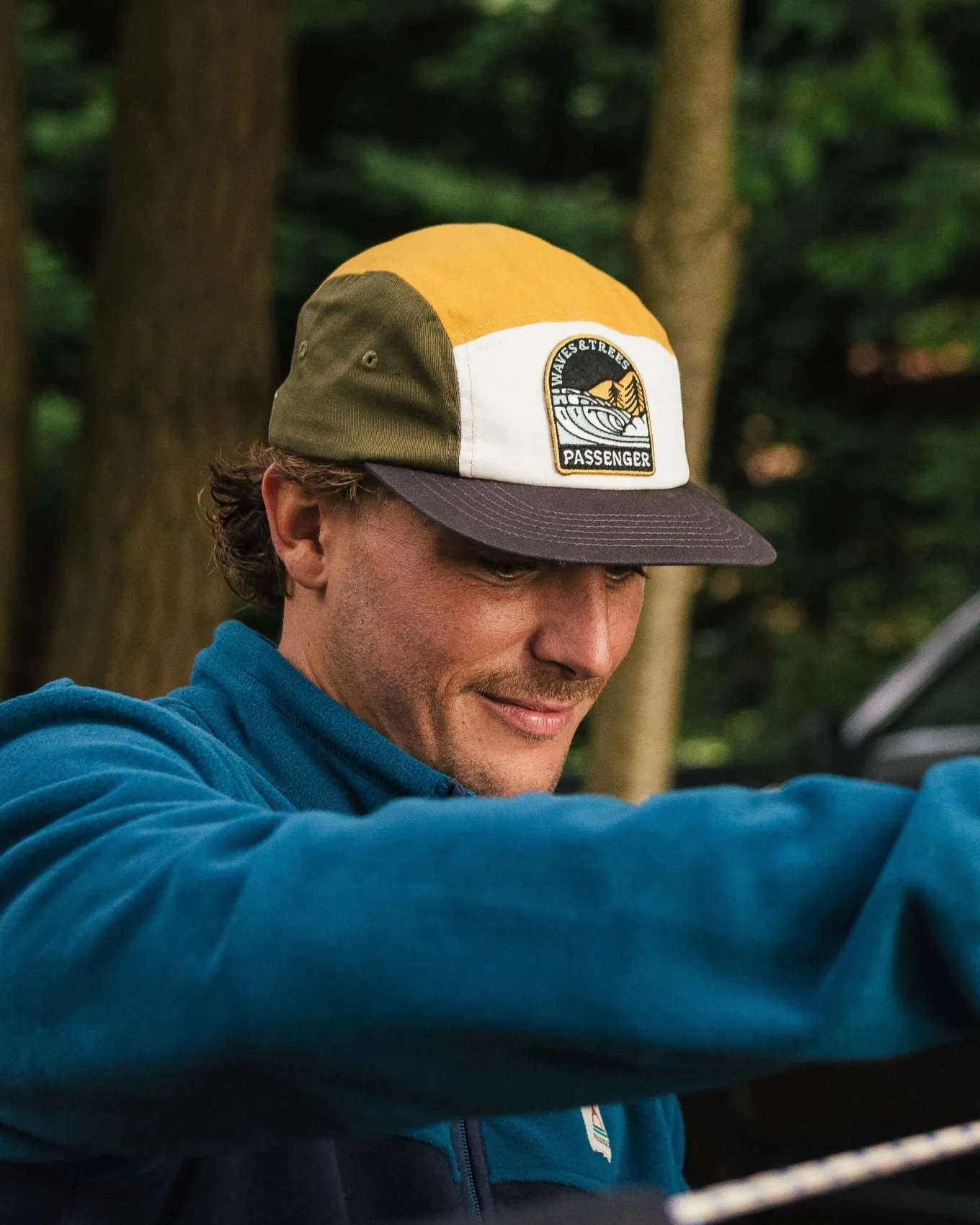 Waves u0026 Trees Recycelte 5-Panel-Kappe - Khaki