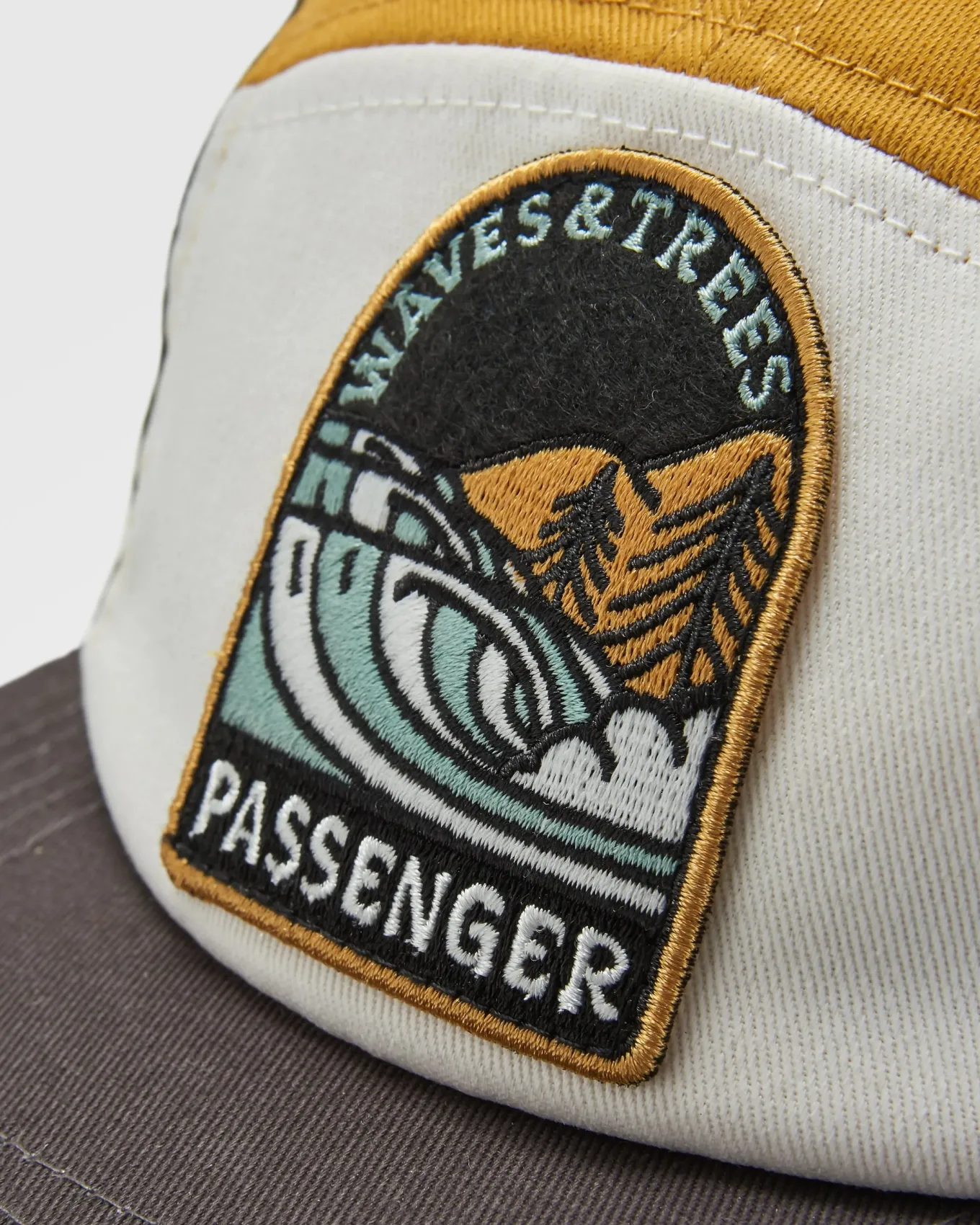 Waves u0026 Trees Recycelte 5-Panel-Kappe - Khaki
