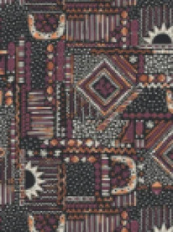 Way Out Recycelte Allzweck-Shorts - Vintage Patchwork Schwarz/Mehrfarbig